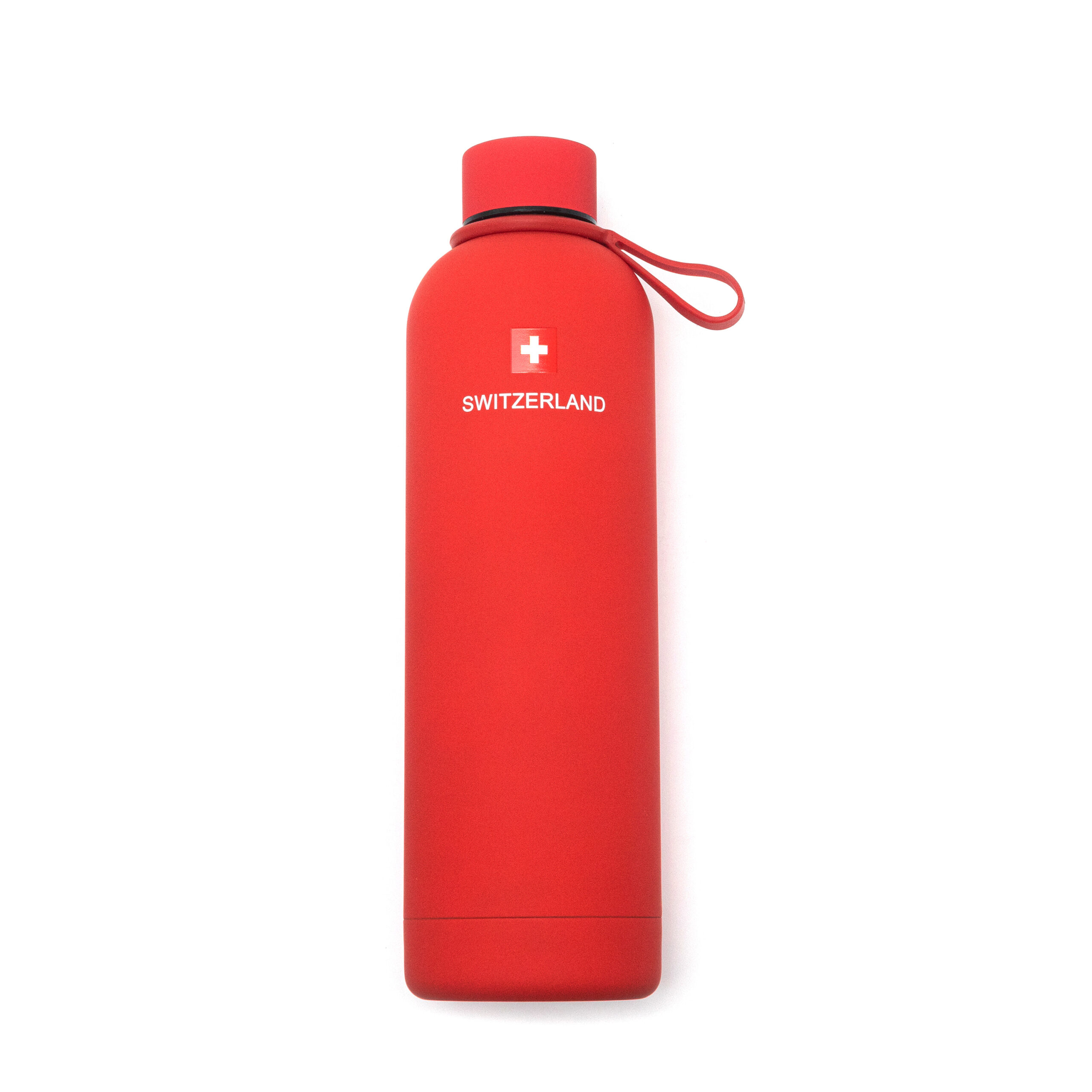 Image of Thermoflasche 750ml matt-red Switzerland