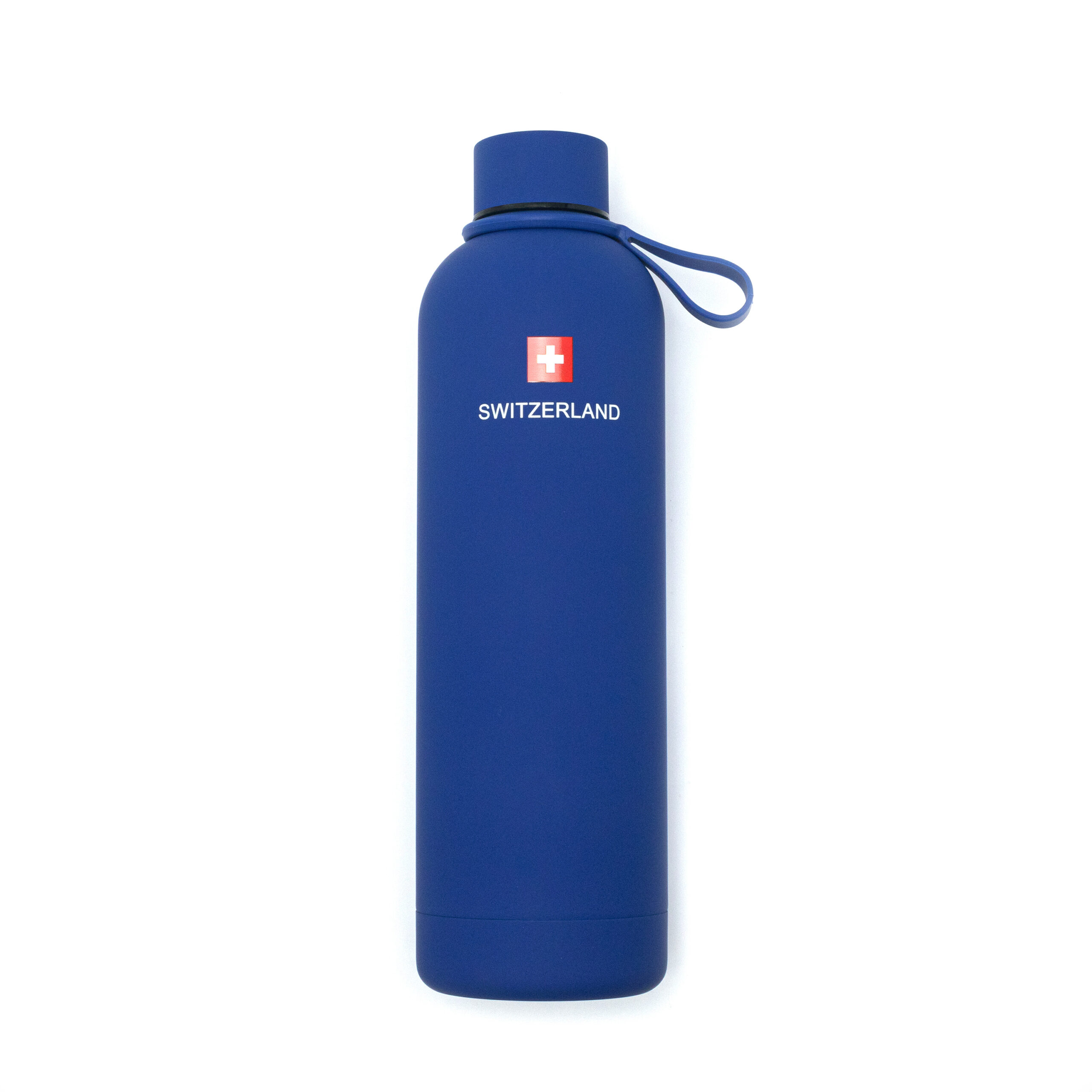 Image of Thermoflasche 750ml matt-blue Switzerland