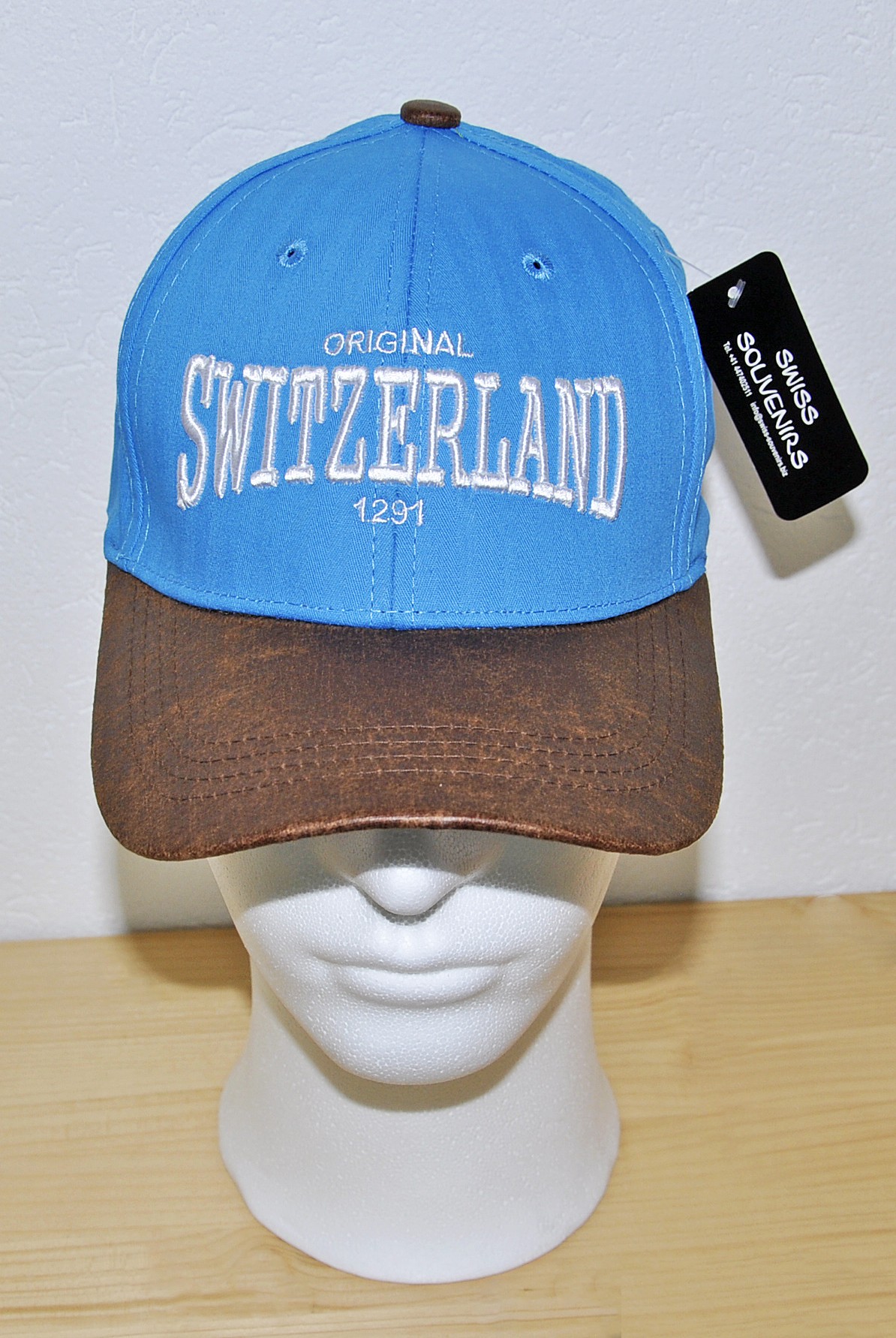 Image of Cap Switzerland Original royalblau/braun