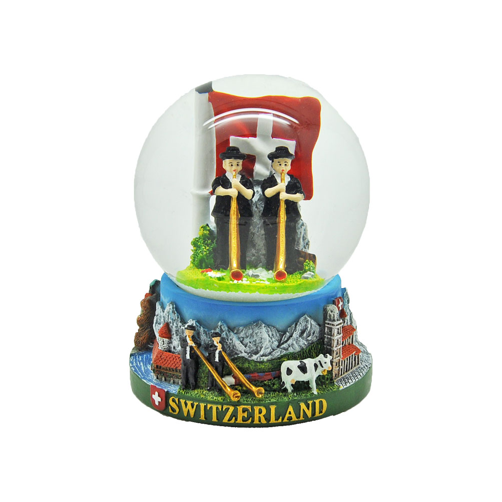 Image of Schneekugel 80mm CH-Alphorn