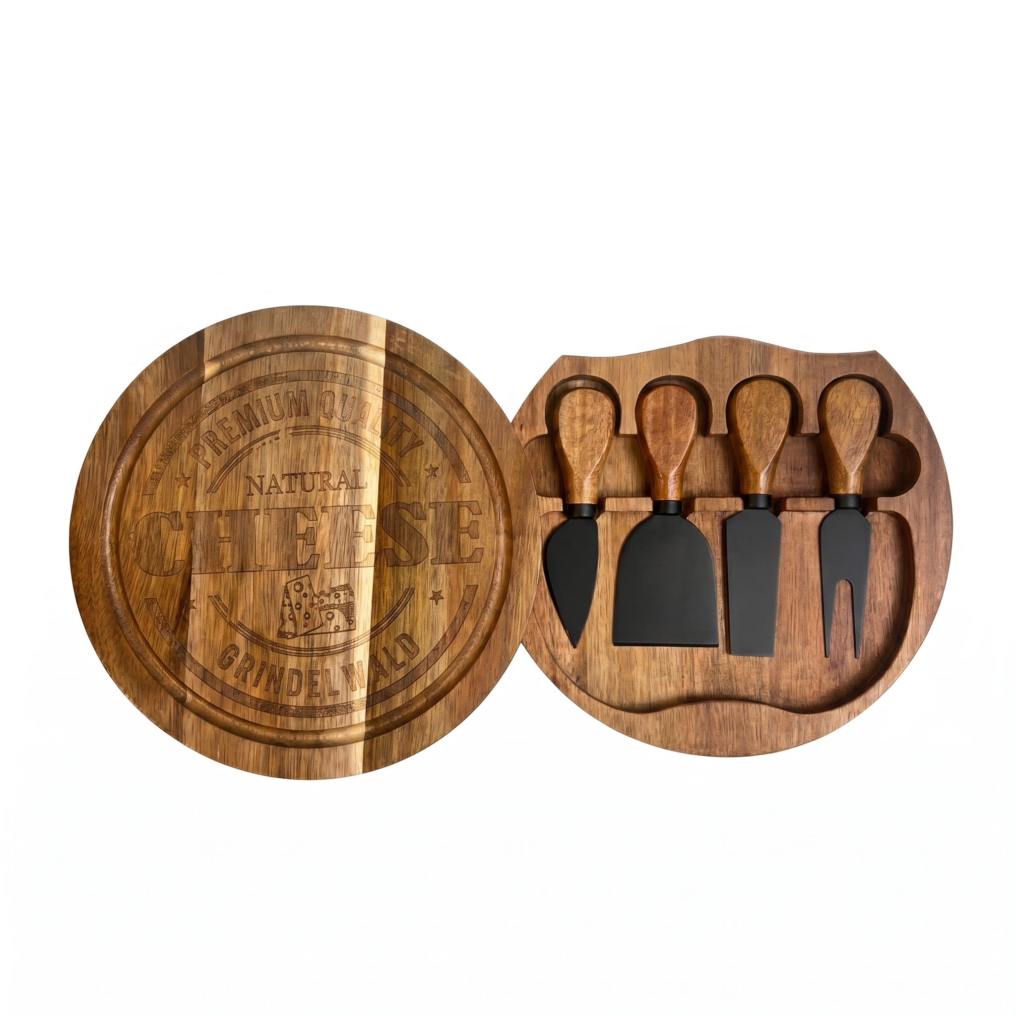 Image of Käseset rund mit 4 Messern Grindelwald