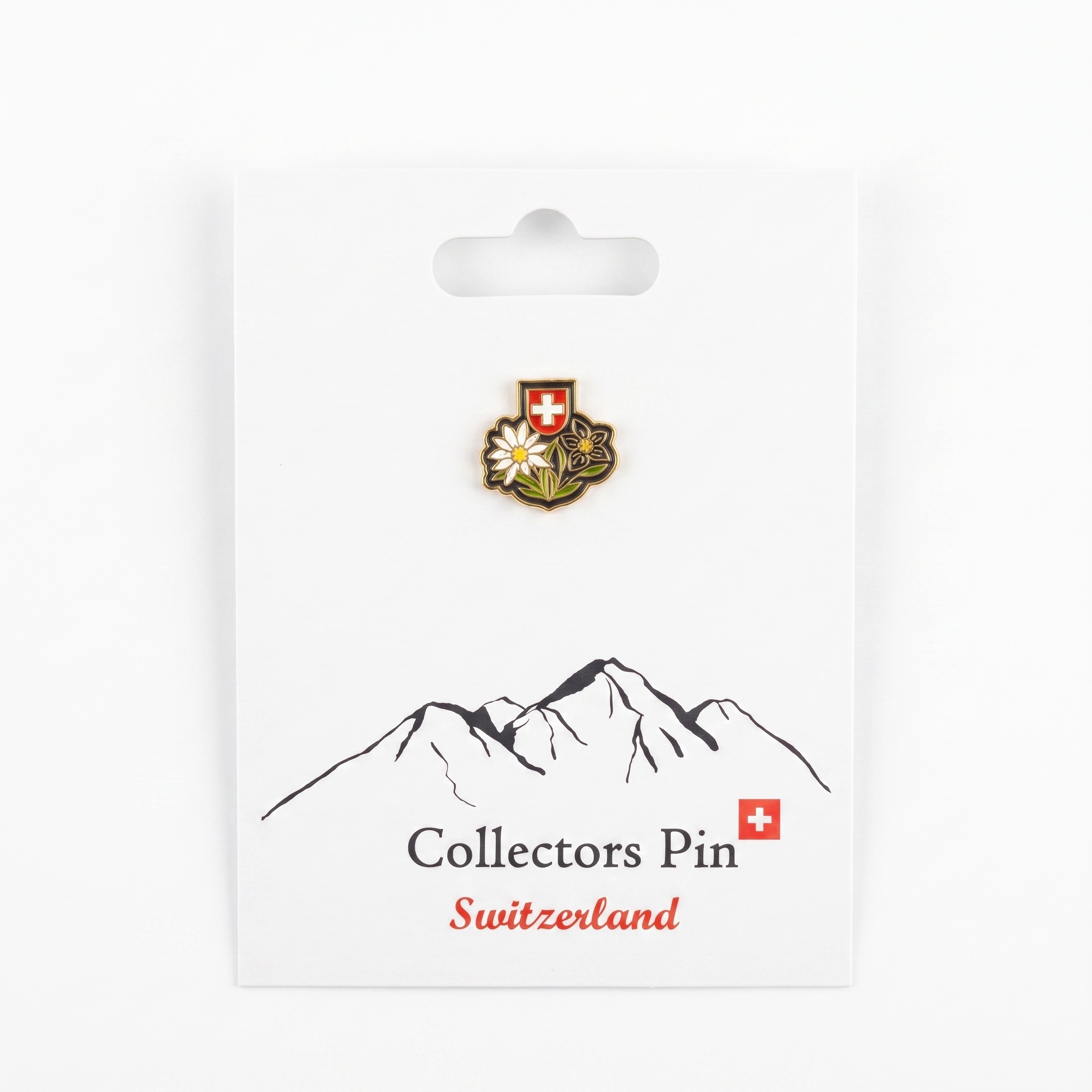 Image of Pin Edelweiss Enzian CH