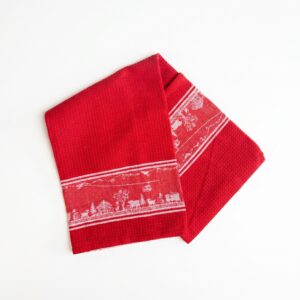 Image of Küchentuch Scherenschnitt rot