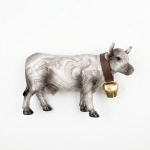 Image of 3D Kuh 14cm Marmorfinish