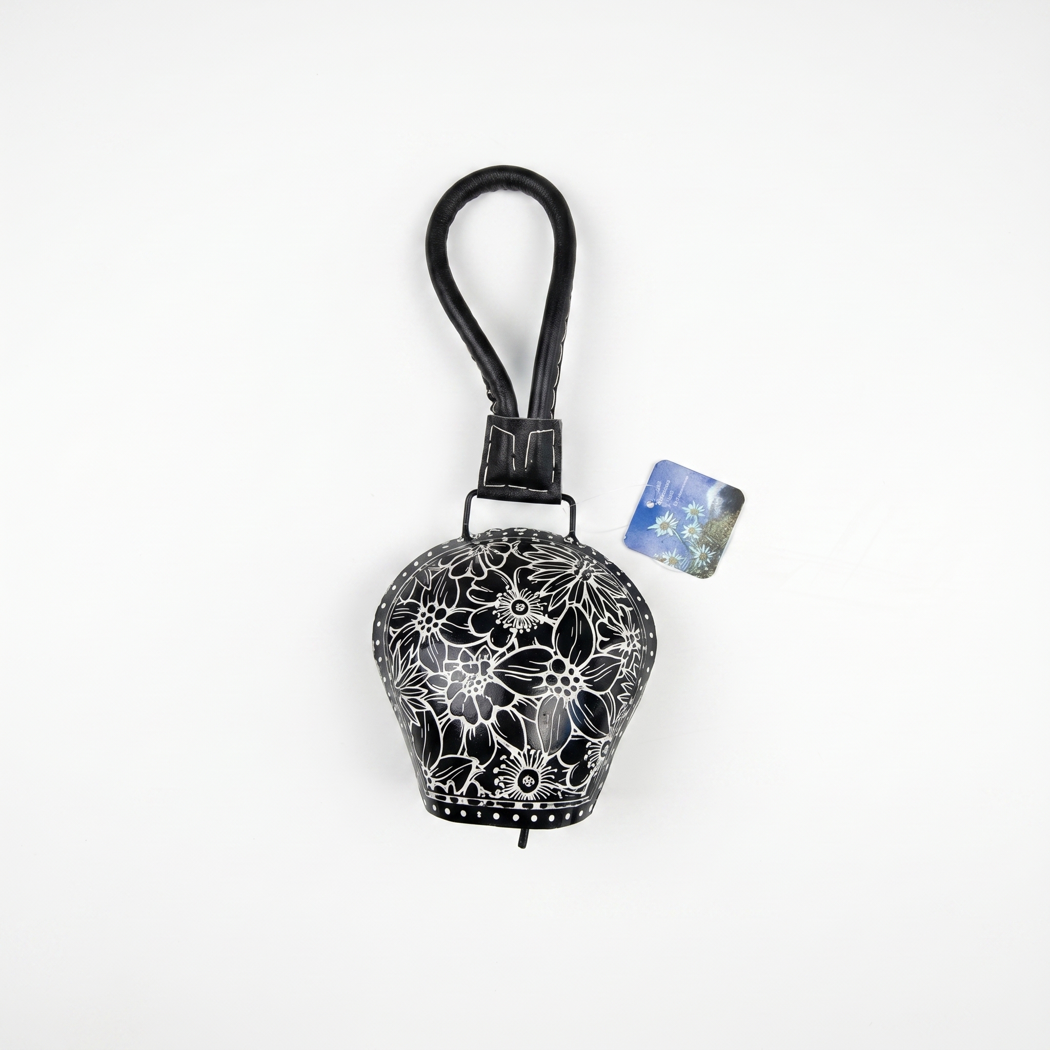 Image of Blechglocke Edelweiss black Gr.M