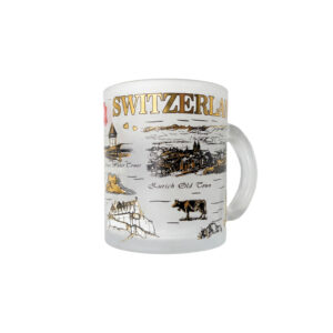 Image of Mug-Glas Switzerland gold