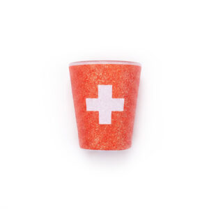 Image of Shotglas rot Swiss-Cross