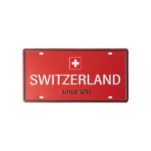 Image of Licence Plate Switzerland rot 30x15cm