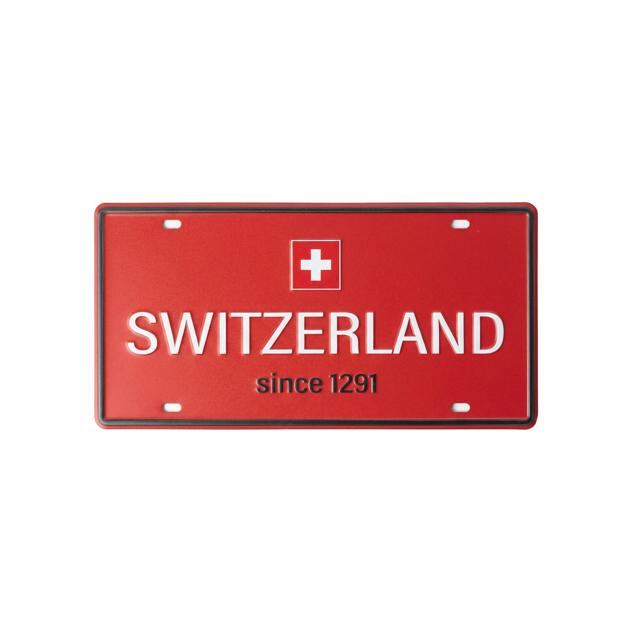 Image of Licence Plate Switzerland rot 30x15cm