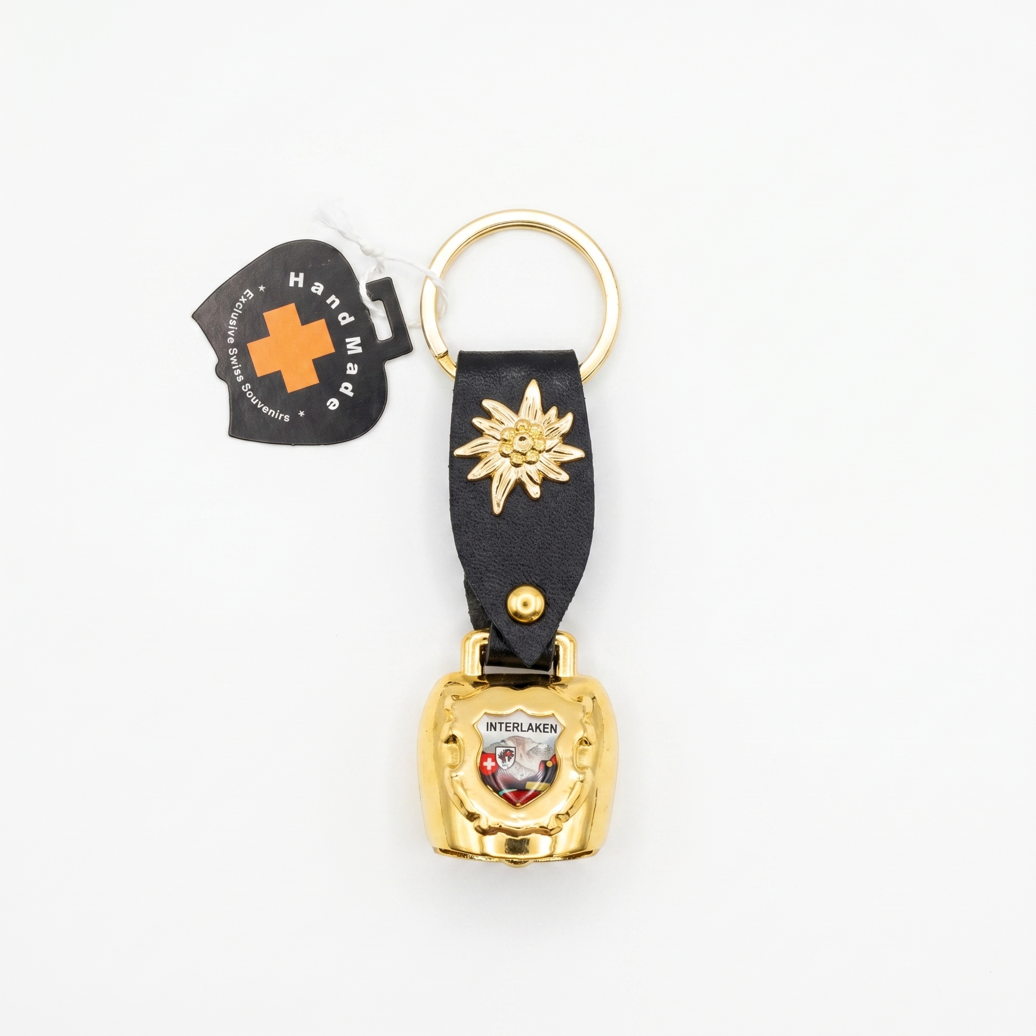 Image of Glocke SR 2cm Lederband Edelweiss Pin INT