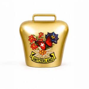 Image of Glocke gold 2.5cm Magnet 'Flower'