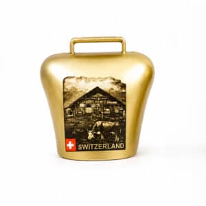 Image of Glocke gold 2.5cm Magnet 'Chalet'