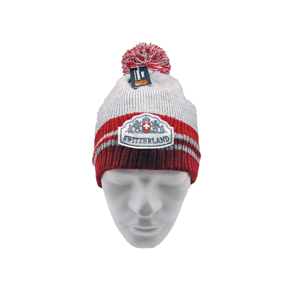Image of Wintermütze Switzerland Patch grau