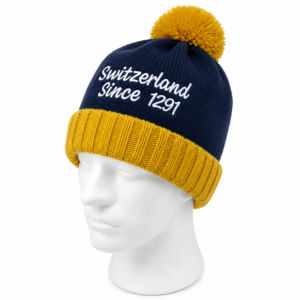 Image of Wintermütze Kids Switzerland grau/sw