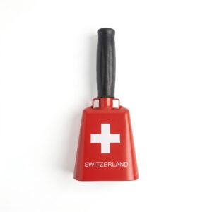 Image of Handglocke 22cm Kuh rot