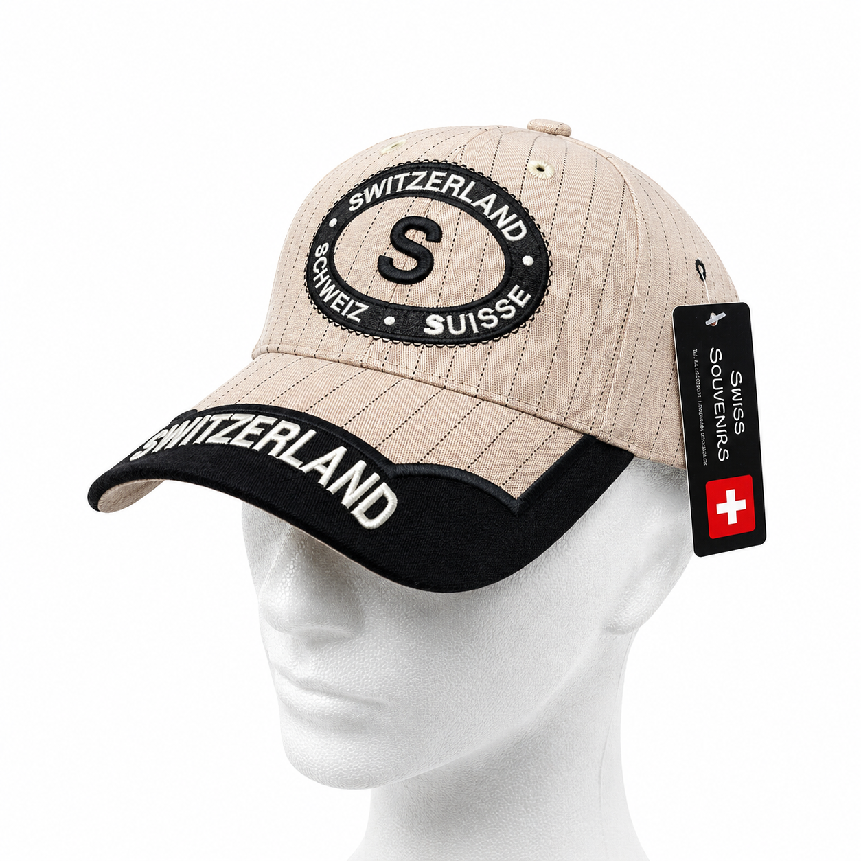 Image of Cap Schweiz Suisse CH hellgrau