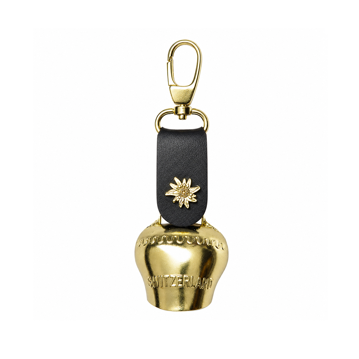 Image of Glocke Gold mit Karabinerhaken Gr.5