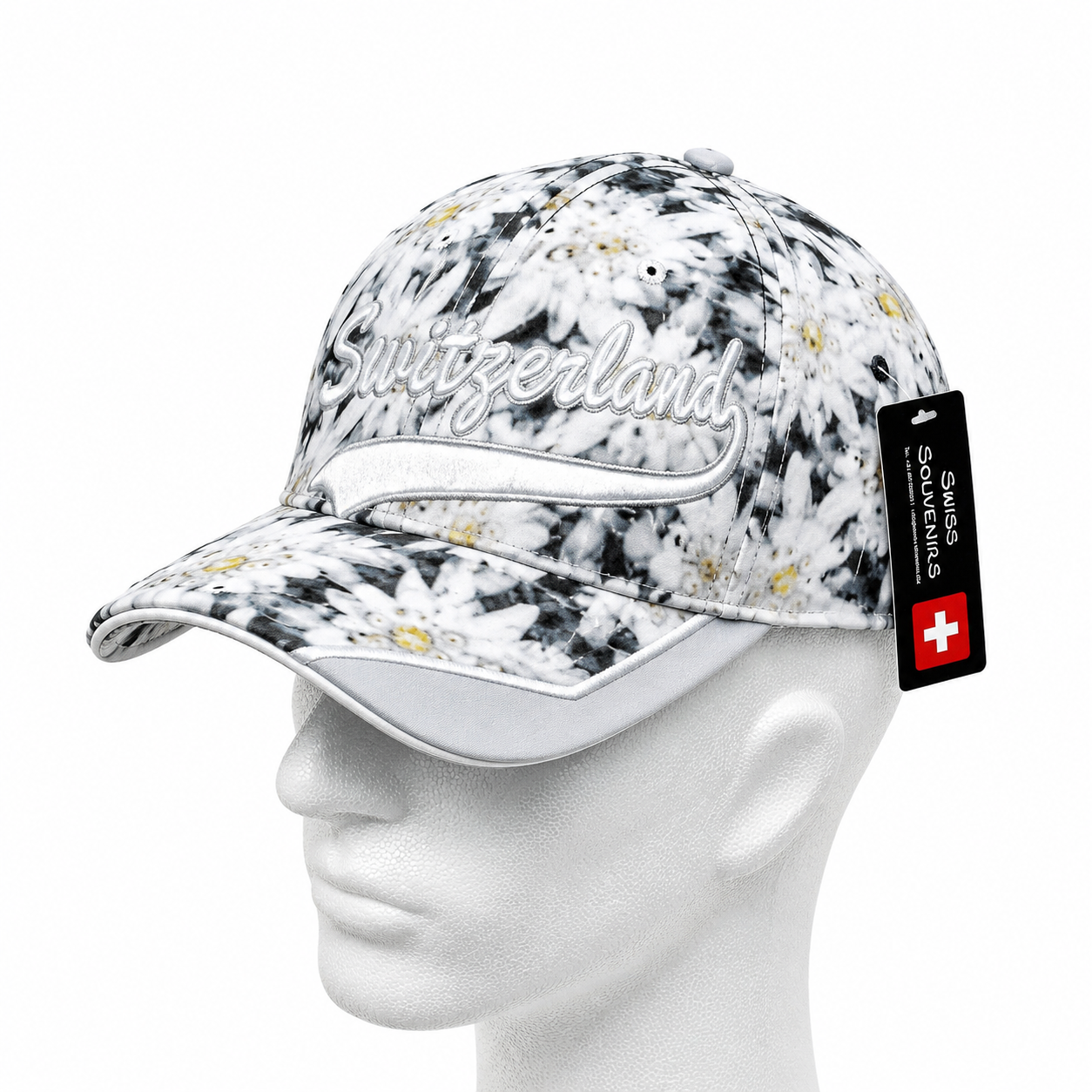 Image of Cap Switzerland Edelweiss silber