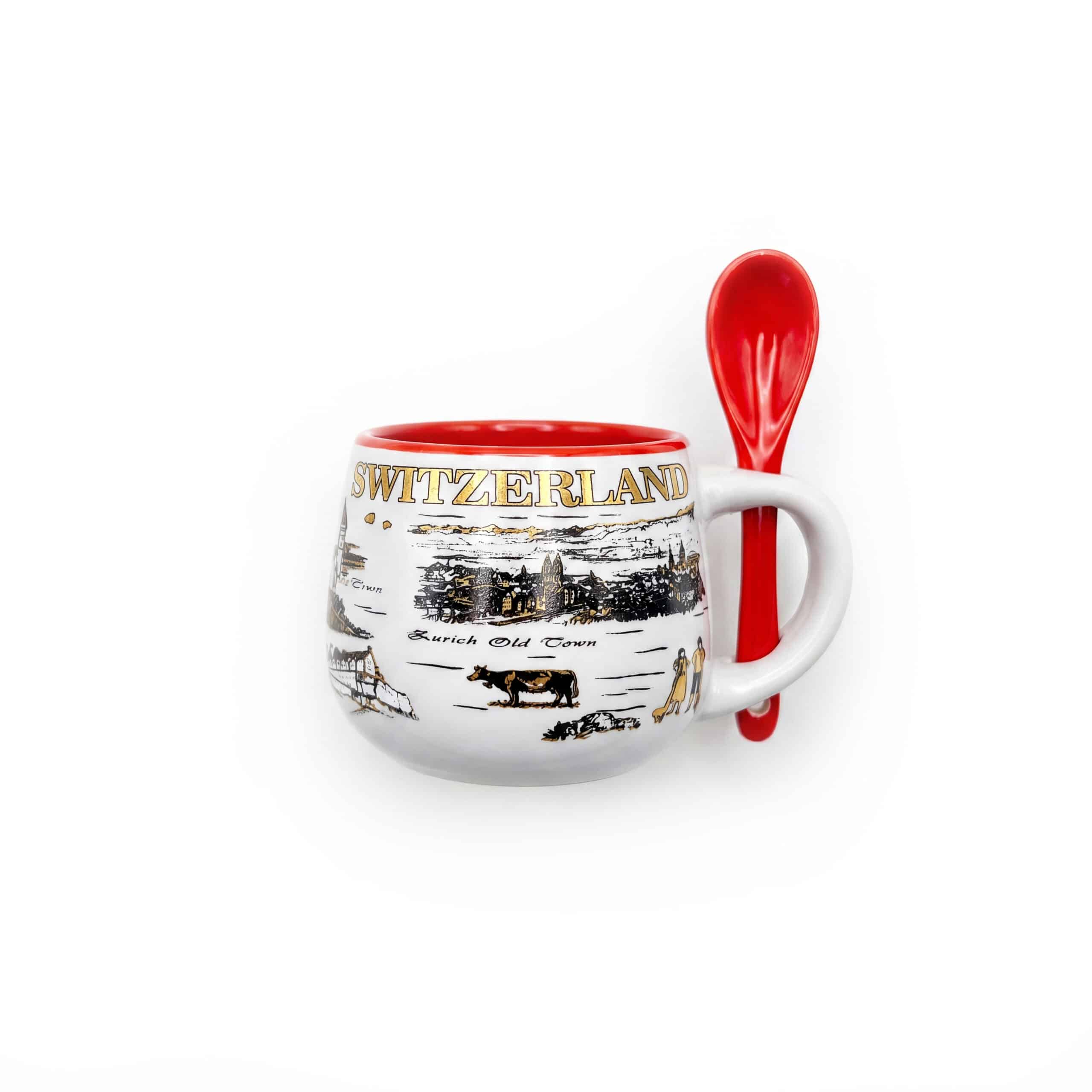 Image of Espresso-Tasse mit Löffel Switzerland