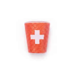 Image of Shotglas rot Swiss-Cross