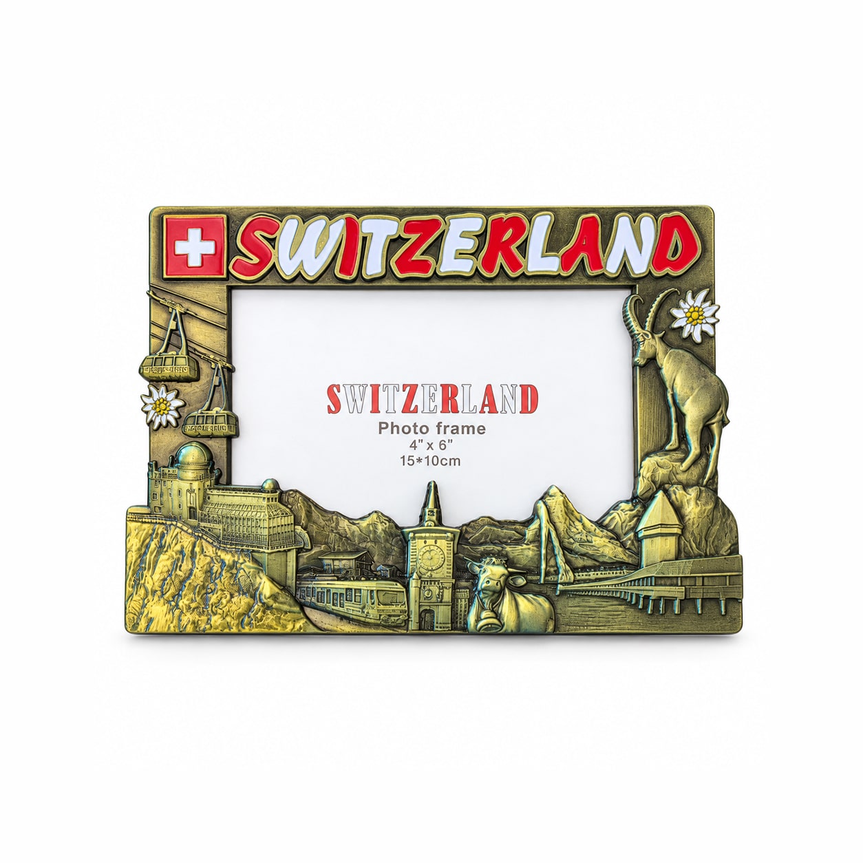 Image of Metall-Frame bronze Best of Switzerland