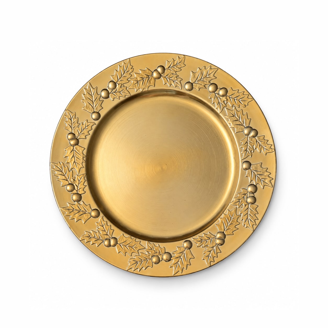 Image of Unterteller gold Weihnachtskranz